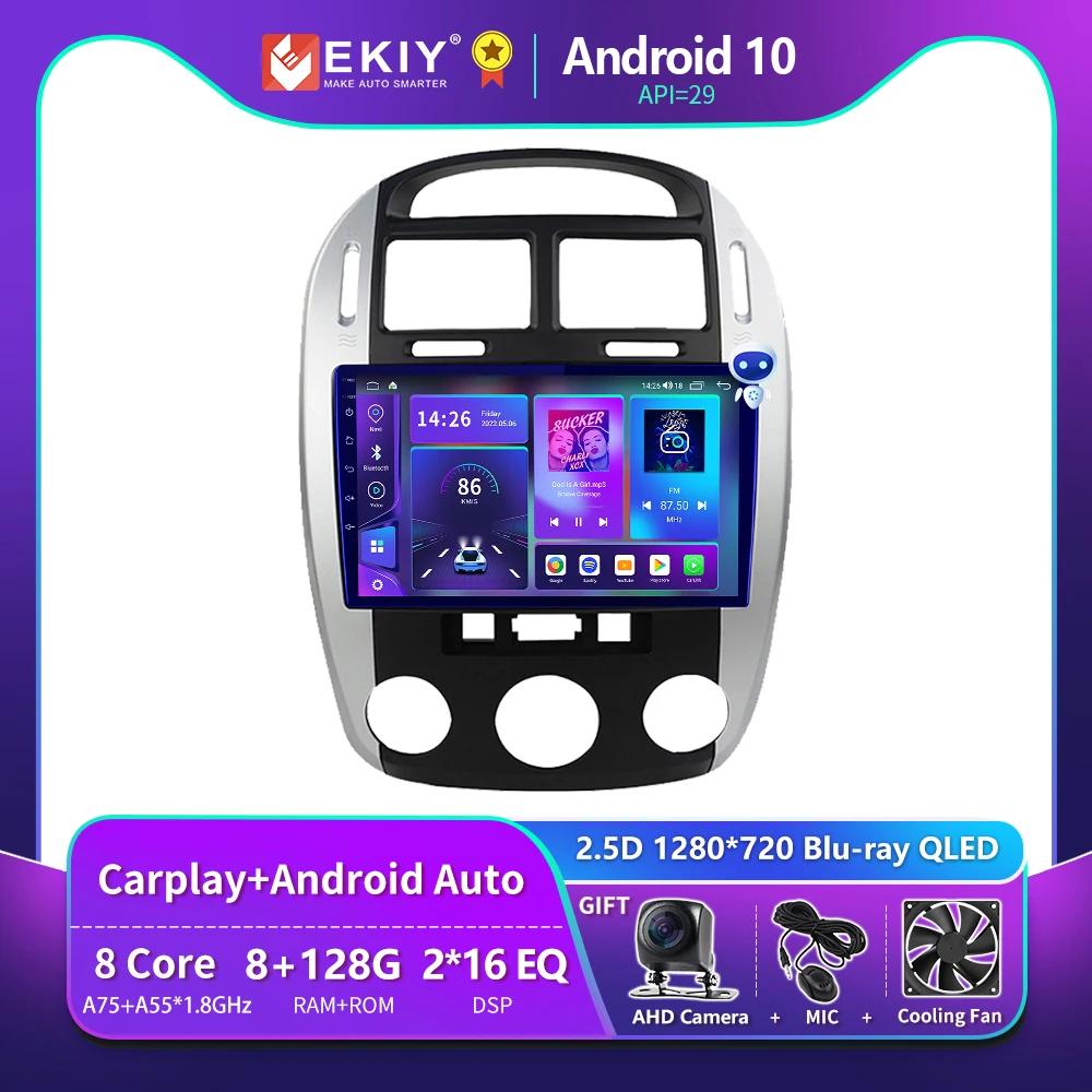EKIY T900  Cerato 1 LD 2004 2005 2005 2006 2007 2008   ü Ƽ̵ ̼ GPS ׷ ÷̾ 2 Din DVD Carplay ڵ 